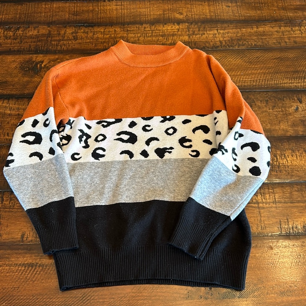 Sparkle in pink fall sweater